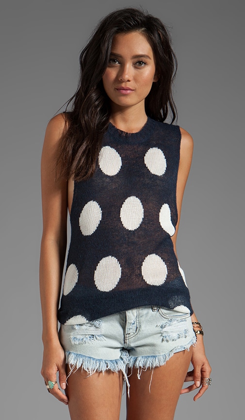Polka Dot It Trailer Cut Off Tee