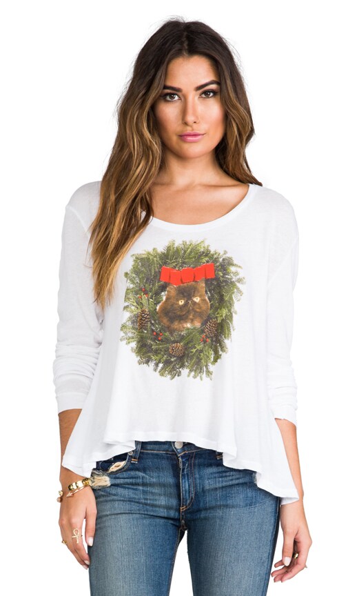 Kitty Wreath Lazy Long Sleeve