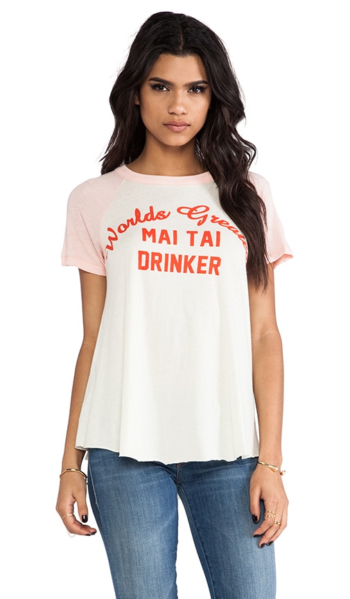 Mai Tai Drinker Retro Raglan