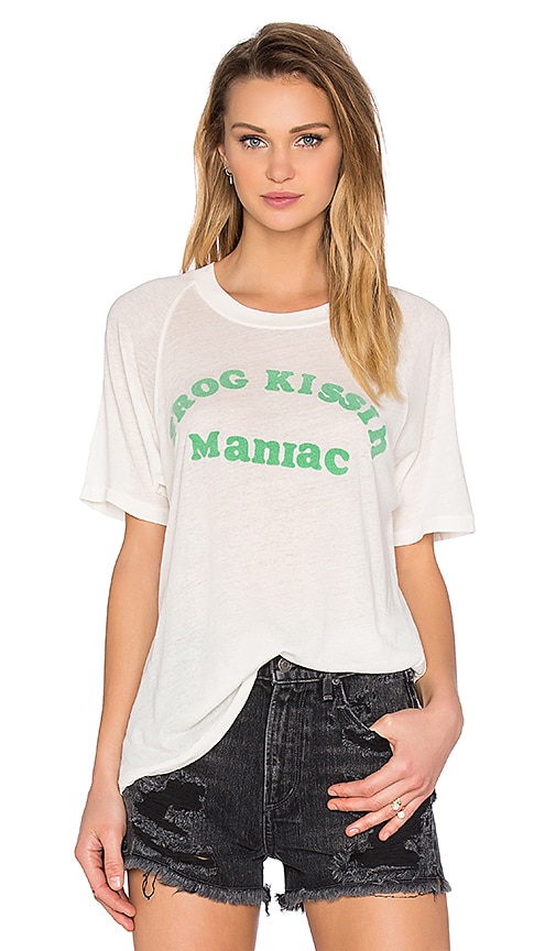 Wildfox Couture Frog Maniac Tee in Pearl | REVOLVE
