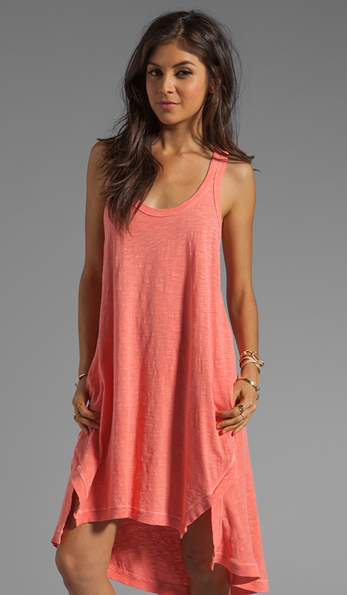Slub Slit Tank Dress