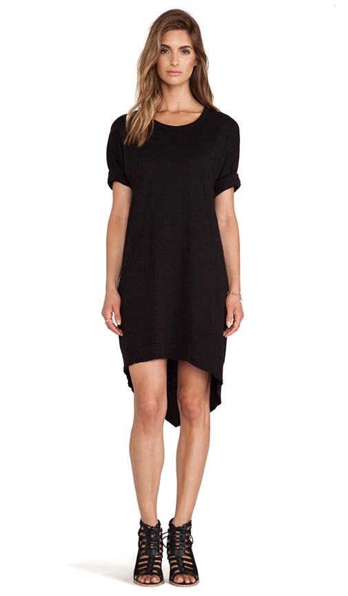 Slub Dolman Backslant Dress