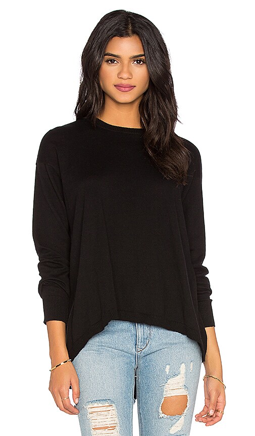 black slouchy sweater