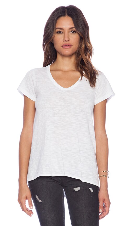 Slub Jersey Short Sleeve Shrunken Boyfriend Tee