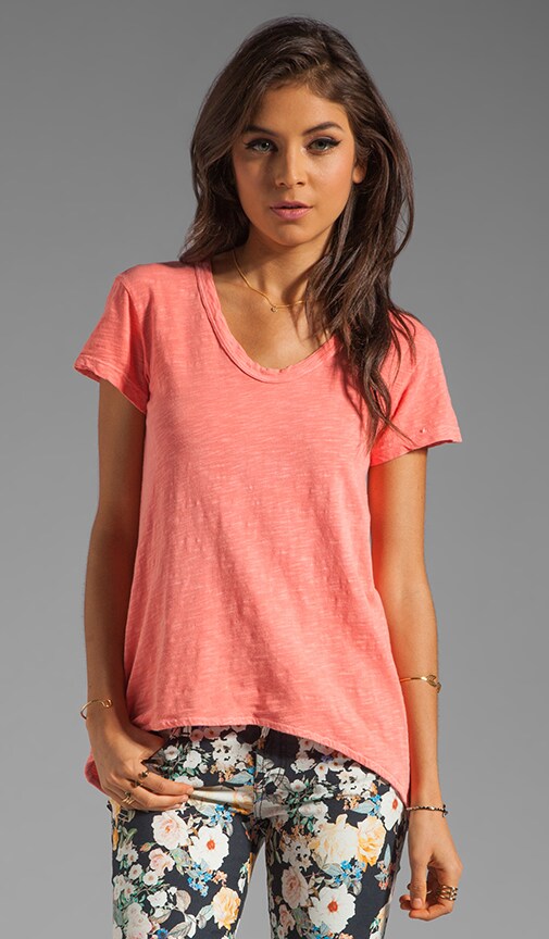 Slub Shrunken Boyfriend Tee