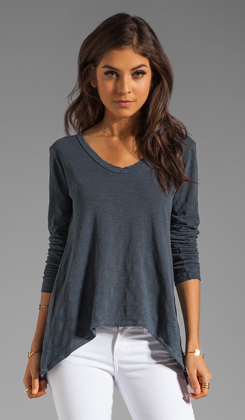 Slub Shrunken Boyfriend Tee