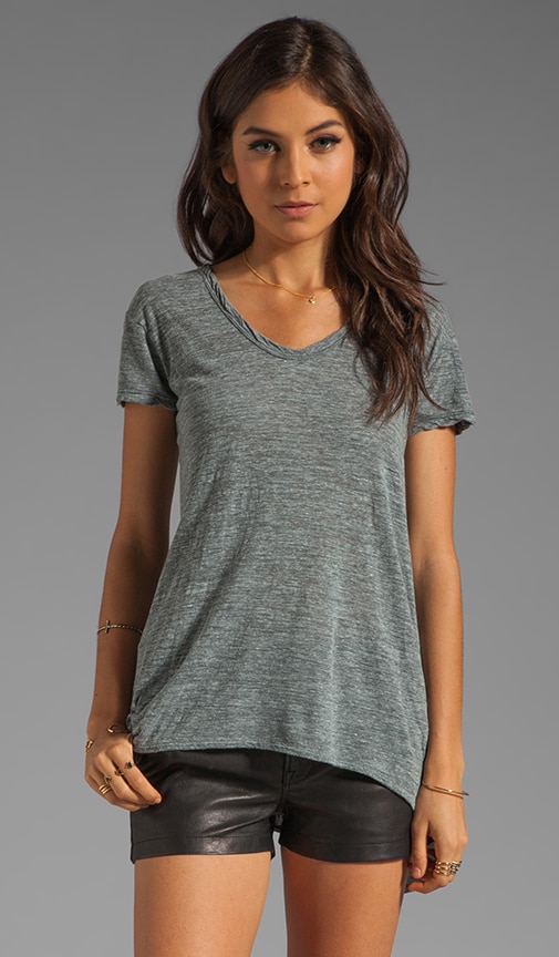 Heathered Slub Slouchy Boyfriend Tee