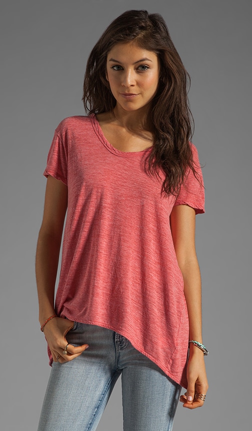 Heather Jersey Slouchy Boyfriend Tee