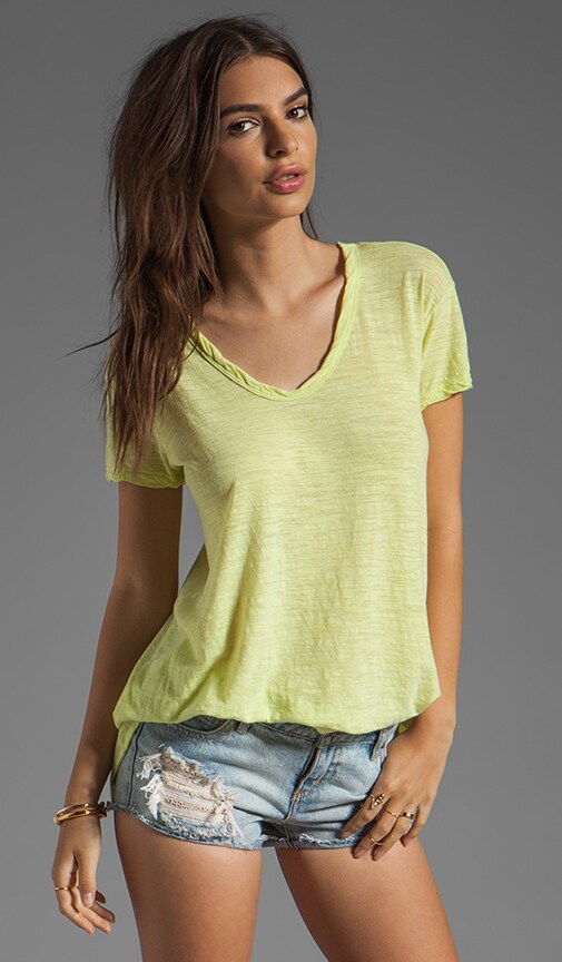 Heather Jersey Slouchy BF Tee