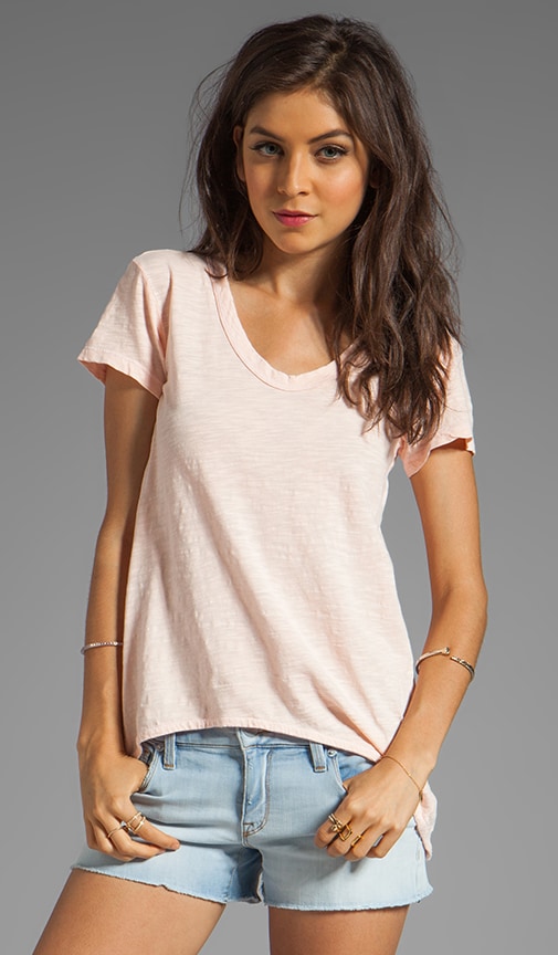 Slub Shrunken Boyfriend Tee