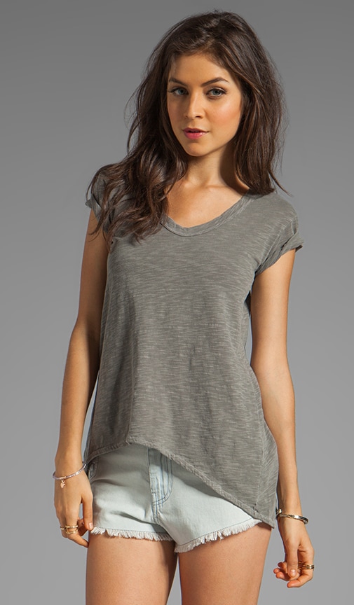 Slub Shrunken Boyfriend Tee
