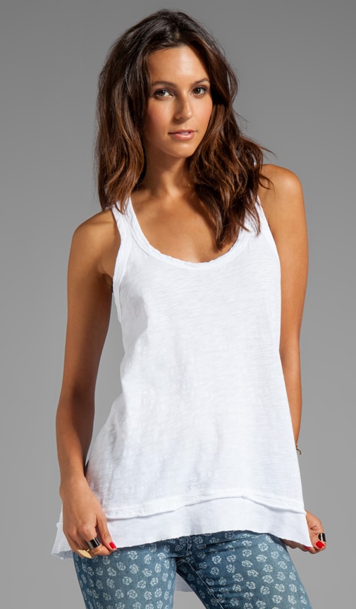 Slub Jersey Raw Mixed Tank