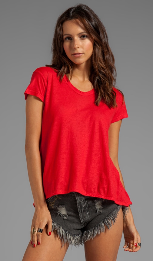 Tissue Jersey Slouchy Boyfriend Tee