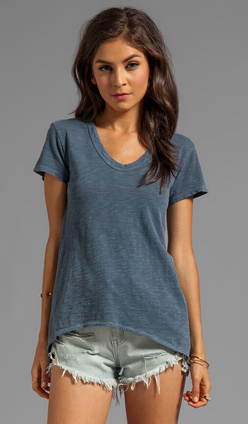 Slub Jersey Shrunken Boyfriend Tee