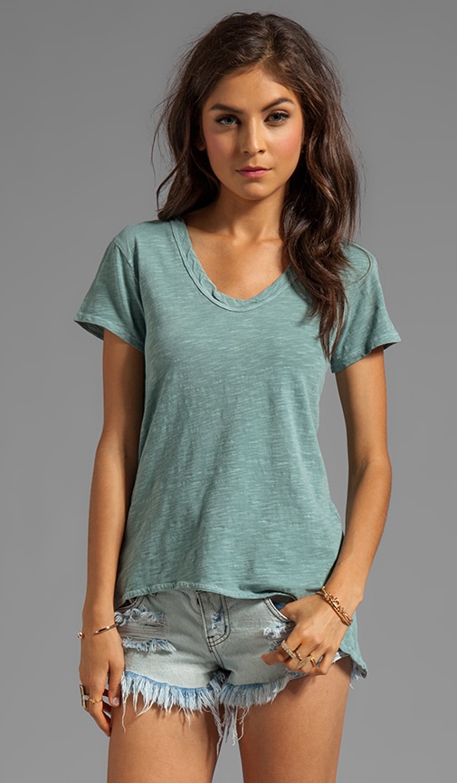 Slub Jersey Shrunken Boyfriend Tee