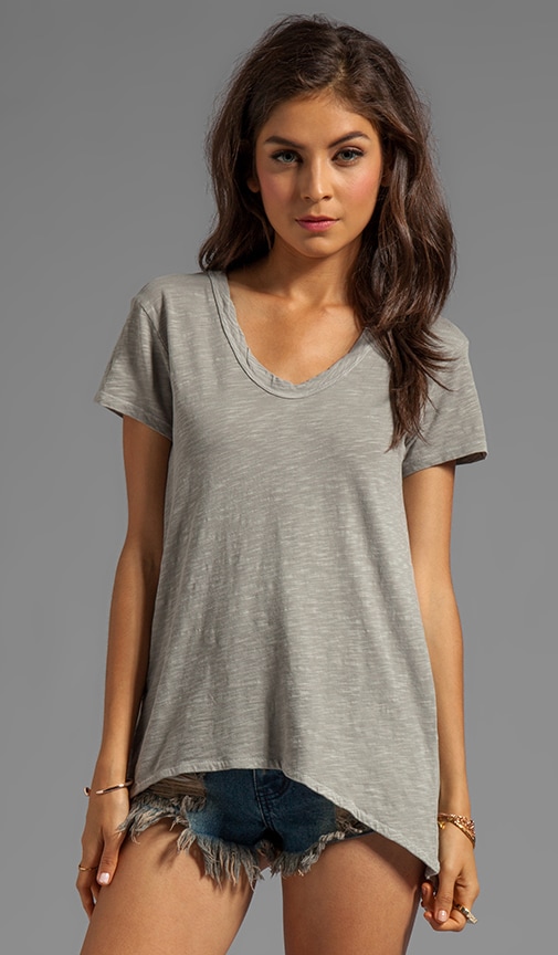 Slub Jersey Shrunken Boyfriend Tee