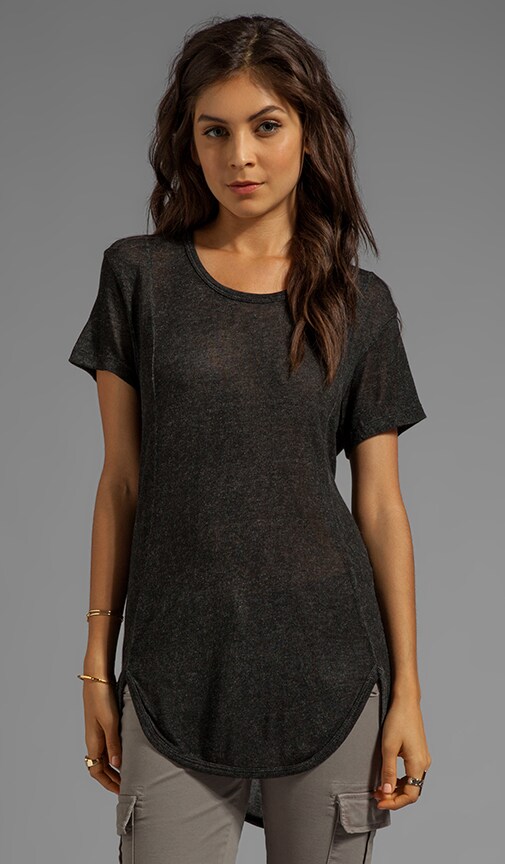 Confetti Jersey Front Slit Slouch Tee