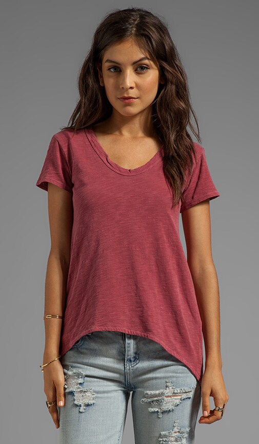Slub Jersey Shrunken Boyfriend Tee