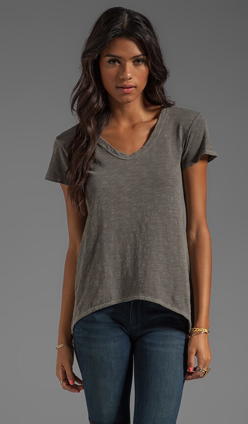 Slub Jersey Shrunken Boyfriend Tee