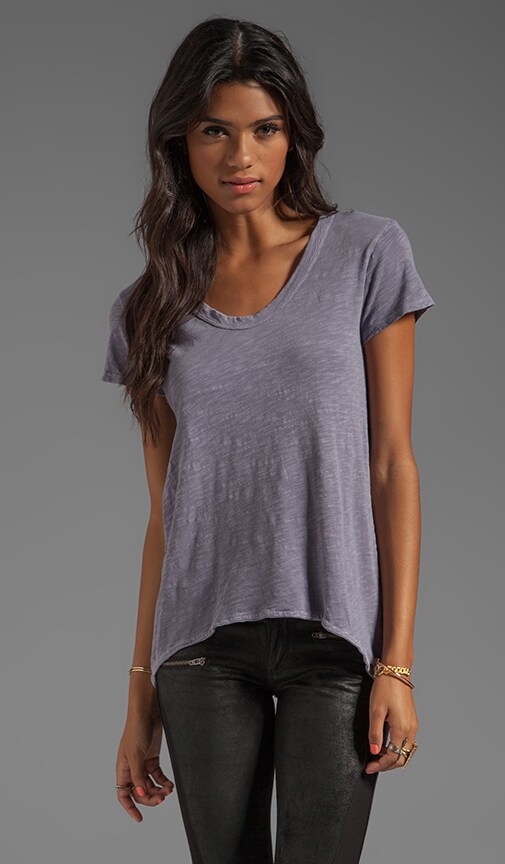 Slub Jersey Shrunken Boyfriend Tee