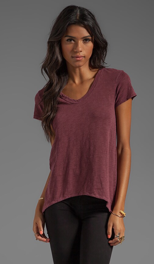 Slub Jersey Shrunken Boyfriend Tee