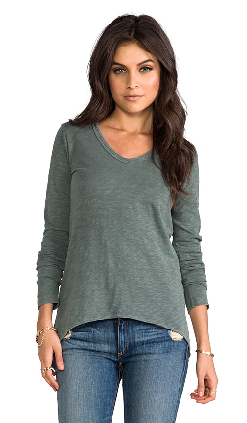 Slub Long Sleeve Shrunken BF Tee