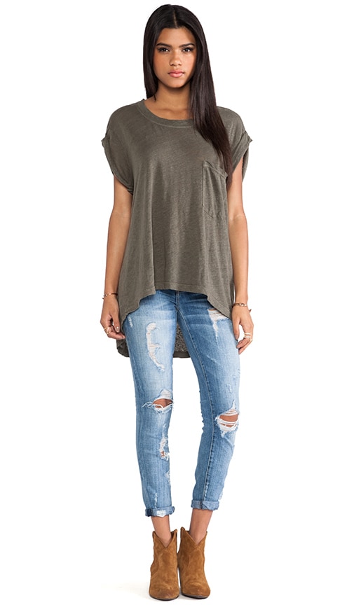 Short Sleeve Rolled Cuff Tee