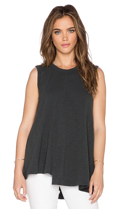 Slub Jersey Shifted Trapeze Tank