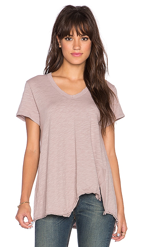 Shrunken Shifted Deep V Tee
