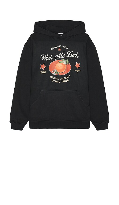 Wish Me Luck x REVOLVE Orange Luck Hoodie in Black
