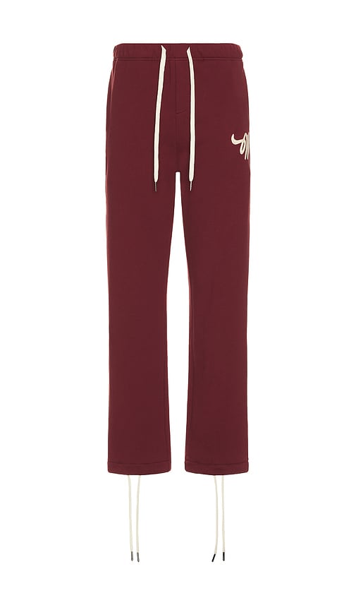 Wish Me Luck Sweatpant In Burgundy