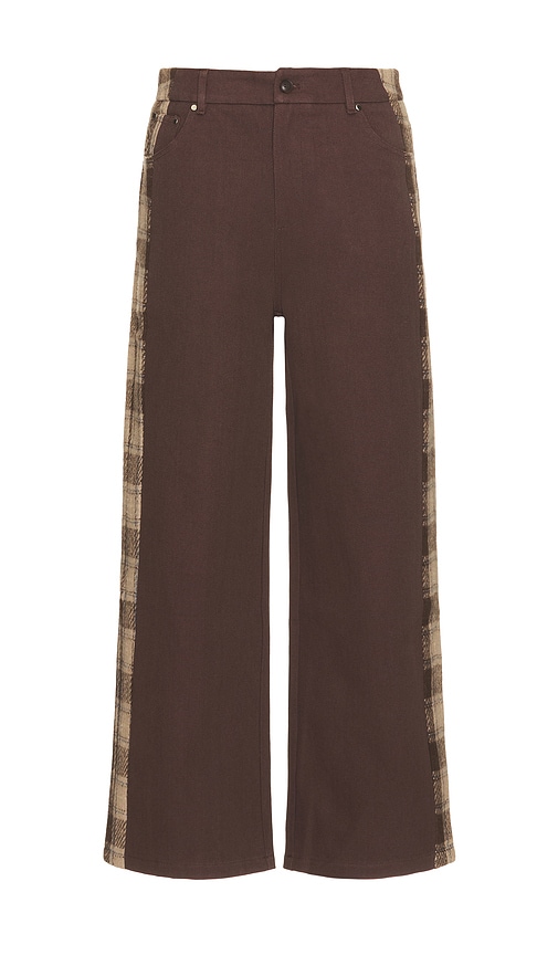 Workers Plaid Pants in Brown. - size S (also in L, M, XL/1X)