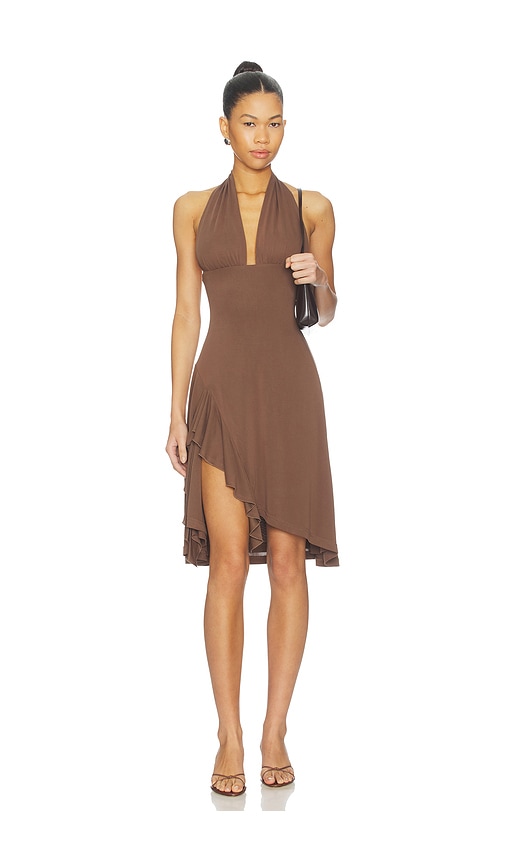 With Jean Kesha Dress In Brown