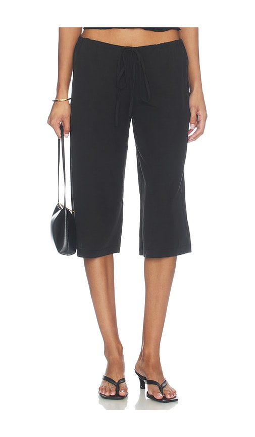 Arden Capri Pant by With Jean in Black