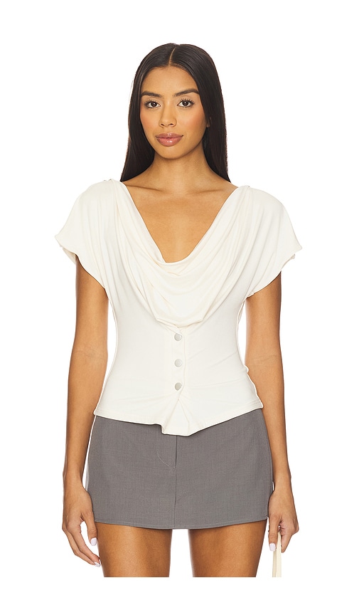 With Jean Sienna Top in White