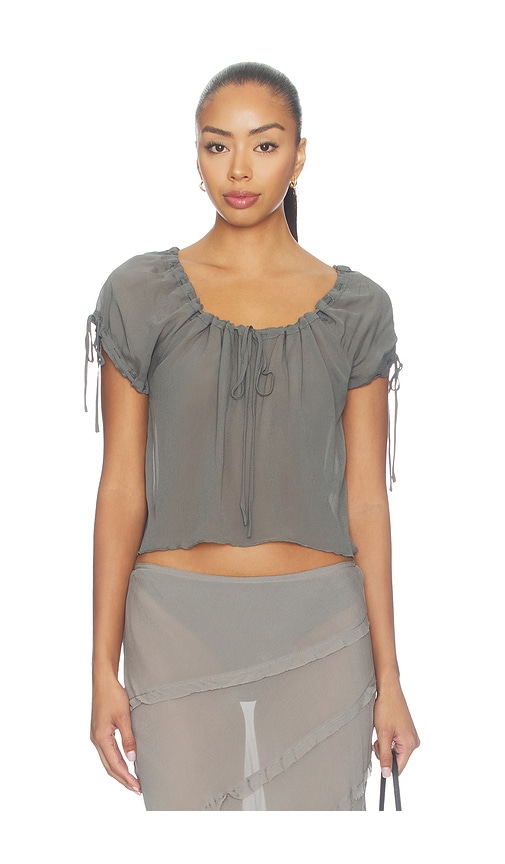 Gia Top by With Jean in Ash Slate