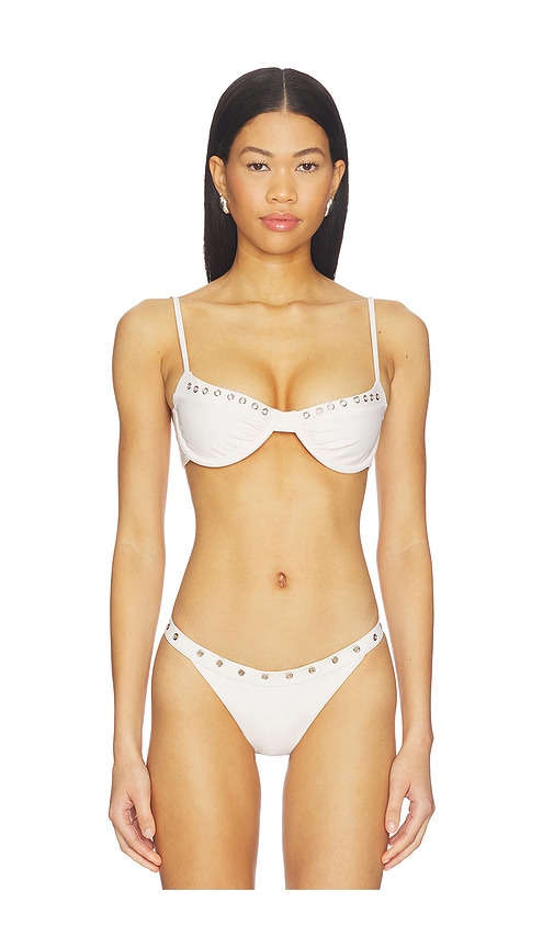 Julia Eyelet Bikini Top