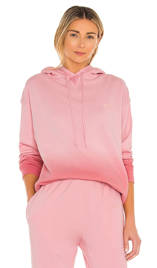 WSLY The Ecosoft Oversized Hoodie in Earthy Pink Ombre | REVOLVE