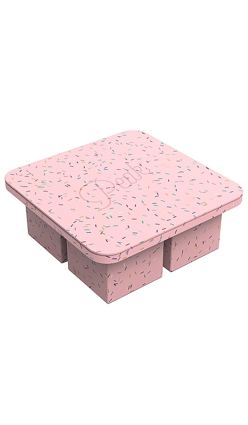 w&p Extra Large Ice Tray in Pink Speckle