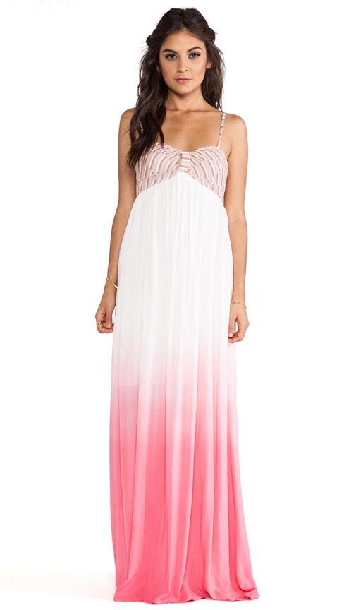 pink ombre maxi dress