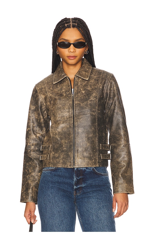 Worn Vintage Harper Jacket In 破坏洗水