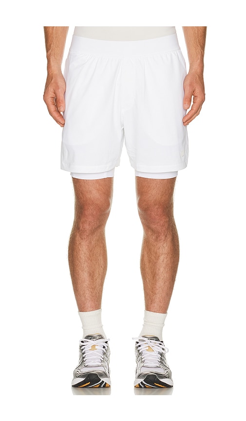 Wilson Set Point Short 5 Lined In White