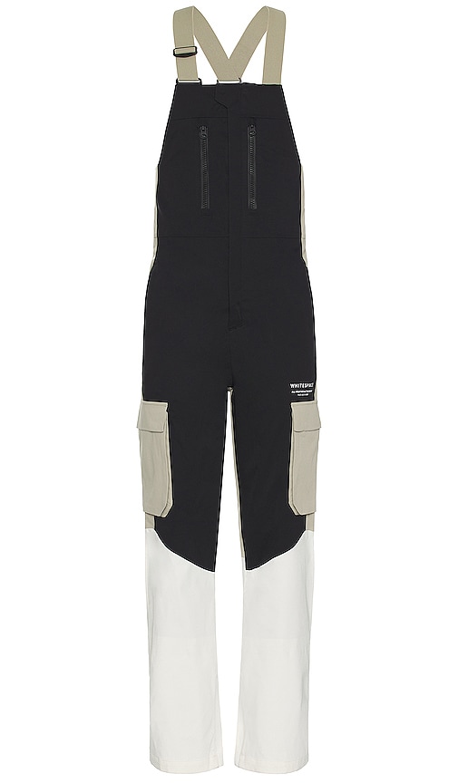 Whitespace 2l Insulated Cargo Bib Trouser In Warm White  Fog Khaki  & Black