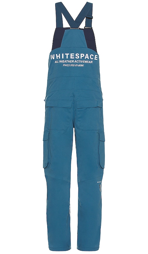 Shop Whitespace 2l Insulated Cargo Bib Pant In Stellar & Indigo