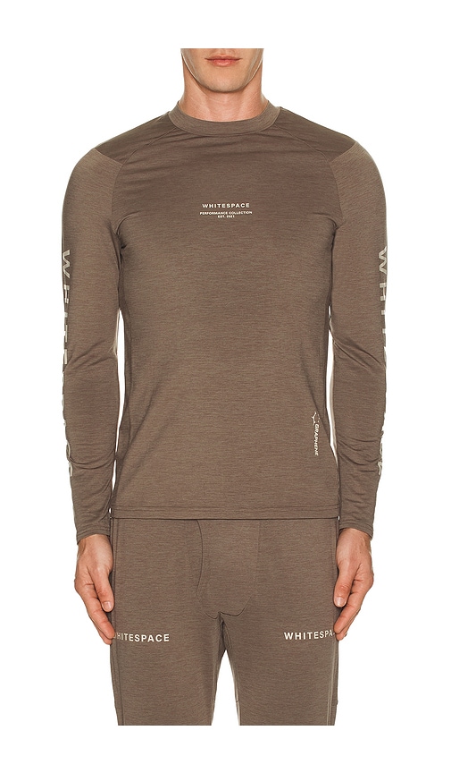 Whitespace Graphene Crew Neck T-shirt In Gray