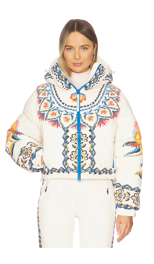 Whitespace x FARM Rio Cropped Puffer Jacket