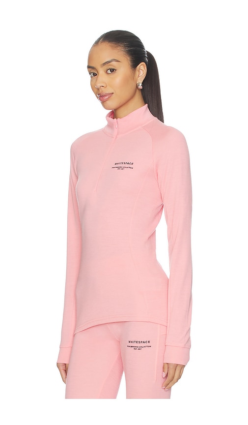  Whitespace Merino Mock Neck Top In Pink. Size S. Also In L, Xl. 