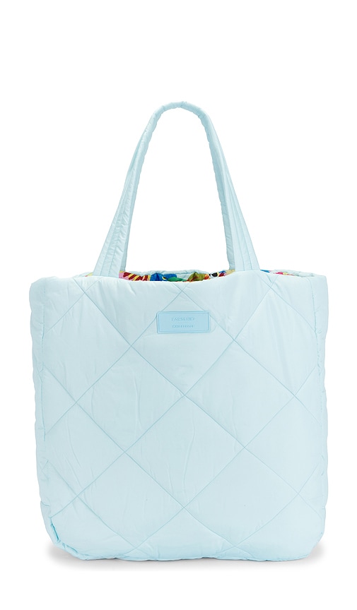  Whitespace X Farm Rio Puffer Tote Bag In Baby Blue. 