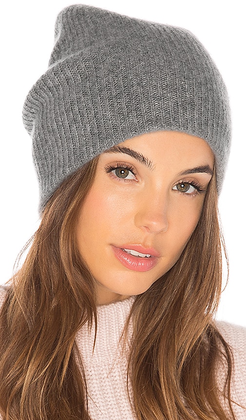 Cashmere Plush Rib Beanie by White+Warren