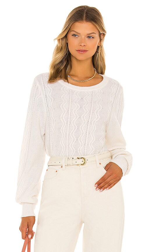White + Warren Luxe Organic Cotton Tape Sweater 21166 main image 1